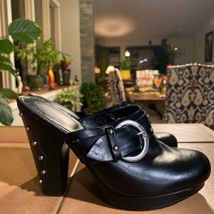 Vintage black leather Harley Davidson